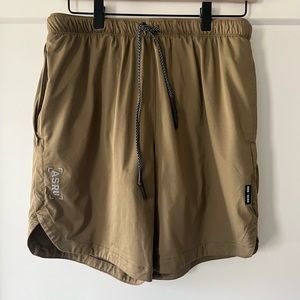 Lined gym shorts